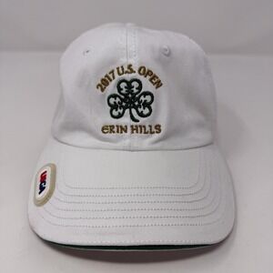 US Open Hat Cap Strap Back Erin Hills 2017 One Size White Golf USGA Member